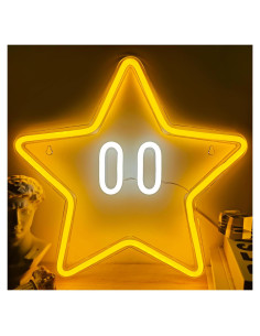 Luz de Neón Estrella WAMPUTO 32x33.5cm Regulable USB