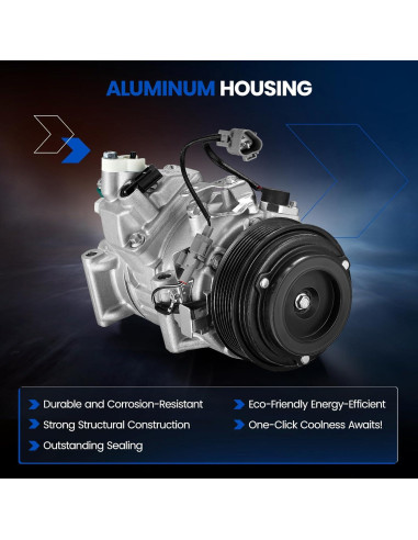 Compresor A/C SYKRSS 471-1017 para Lexus y Toyota 3.5L
