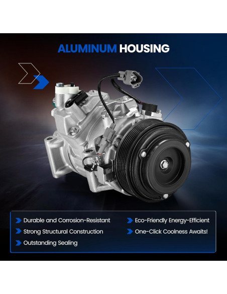 Compresor A/C SYKRSS 471-1017 para Lexus y Toyota 3.5L