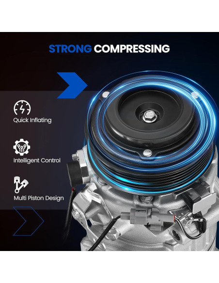 Compresor A/C SYKRSS 471-1017 para Lexus y Toyota 3.5L