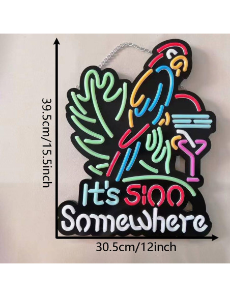 Rompecabezas LED Neon 47 Piezas Silicona LDGJ 40.6x33 cm