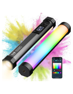 Luz de Tubo LED RGB GVM BX8C 40.6 cm Control Bluetooth