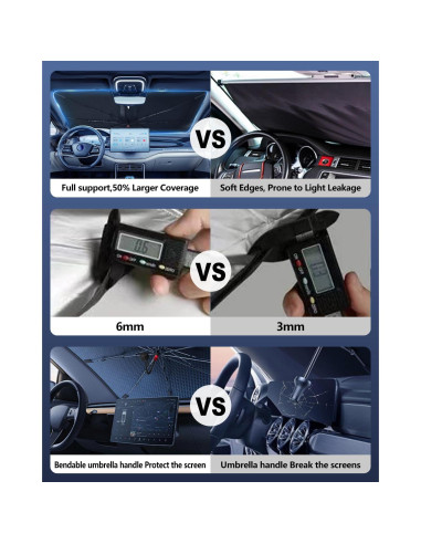 Sombrilla Plegable para Parabrisas Noiclub SS-1107 - Mediana