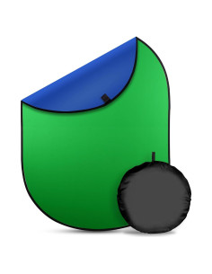 Fondo Plegable Doble Cara EMART Verde Azul 100x150 cm