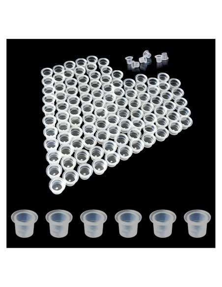 500 Capsulas de Tinta para Tatuajes Yuronam - Pequeñas