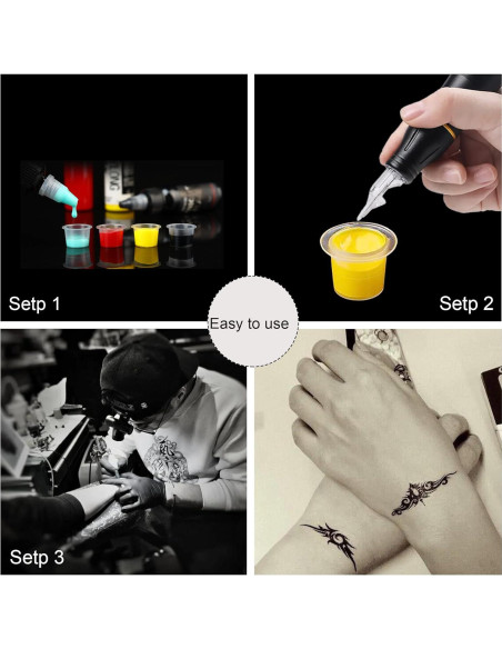 500 Capsulas de Tinta para Tatuajes Yuronam - Pequeñas