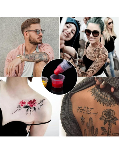 500 Capsulas de Tinta para Tatuajes Yuronam - Pequeñas