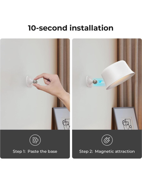 Aplique de Pared LED FULEN con Batería Recargable 3200mAh