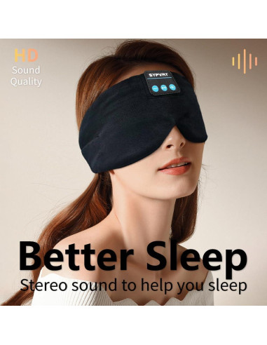 Máscara de Sueño Bluetooth SYPVRY con Auriculares Inalámbricos