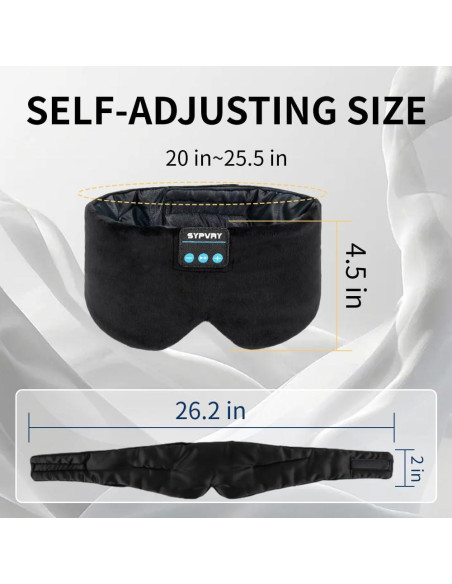 Máscara de Sueño Bluetooth SYPVRY con Auriculares Inalámbricos