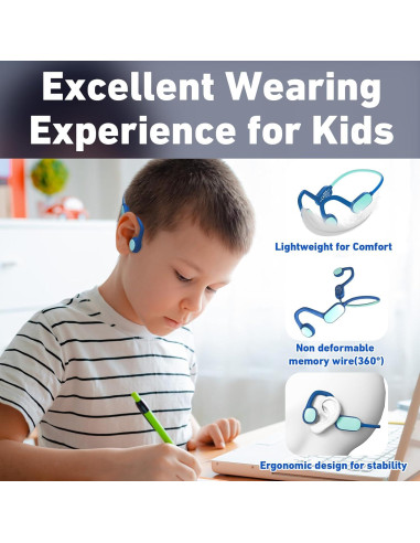 Auriculares Bluetooth 5.2 Niños Mehomeli MEKH001AB Azul