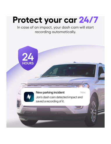 Cámara de tablero dual Nexar Pro 1080p FHD con visión nocturna