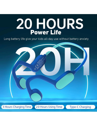 Auriculares Bluetooth 5.2 Niños Mehomeli MEKH001AB Azul