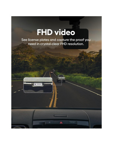 Cámara de tablero dual Nexar Pro 1080p FHD con visión nocturna