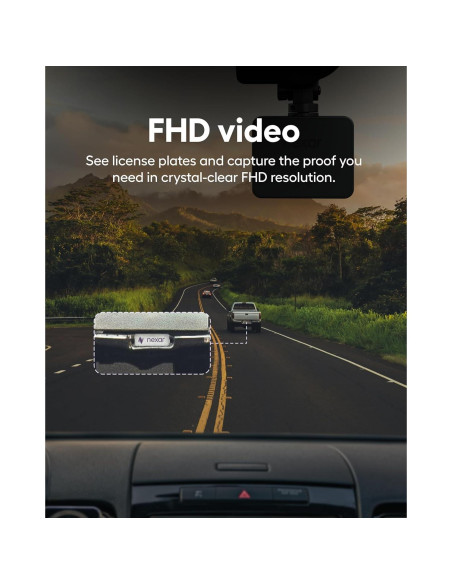 Cámara de tablero dual Nexar Pro 1080p FHD con visión nocturna