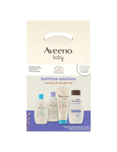 Set de Regalo Aveeno Baby Mamá y Yo - 4 Piezas para Baño