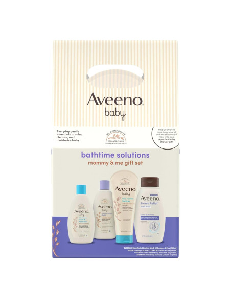 Set de Regalo Aveeno Baby Mamá y Yo - 4 Piezas para Baño
