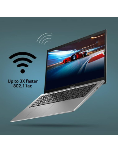 Laptop Acer Aspire 1, 15.6" FHD, Intel Celeron N4500, 12GB RAM, 256GB SSD
