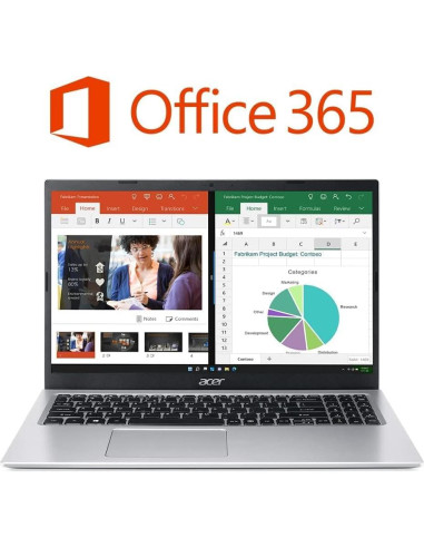 Laptop Acer Aspire 1, 15.6" FHD, Intel Celeron N4500, 12GB RAM, 256GB SSD