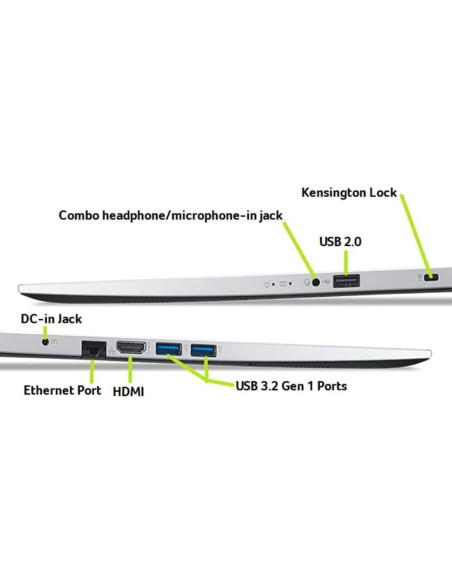 Laptop Acer Aspire 1, 15.6" FHD, Intel Celeron N4500, 12GB RAM, 256GB SSD