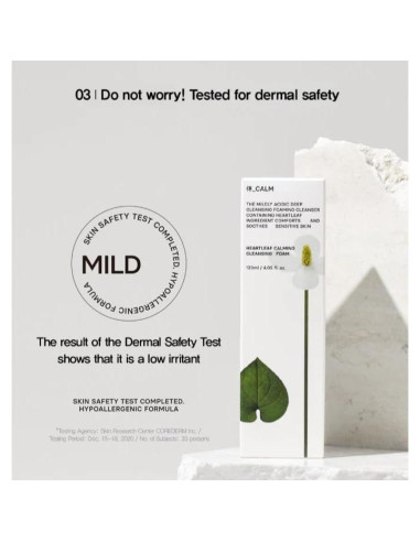 Espuma Limpiadora Calmante Heartleaf 120ml - Coreana para Piel Sensible