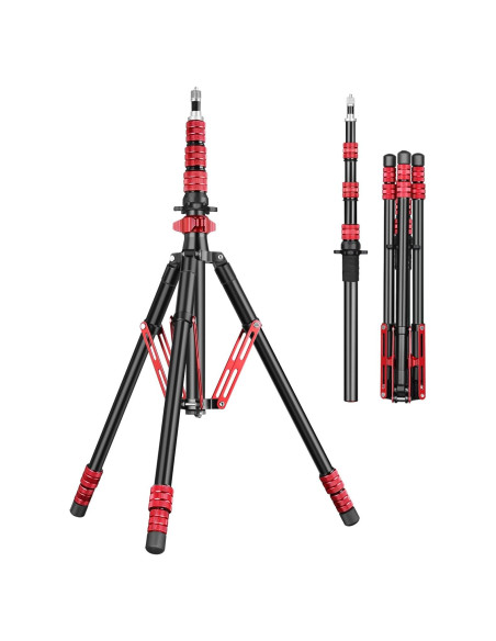 Trípode de Luz Ajustable Aluminio 222cm con Bolsa - MT-02S