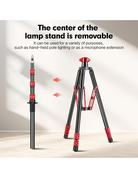 Trípode de Luz Ajustable Aluminio 222cm con Bolsa - MT-02S