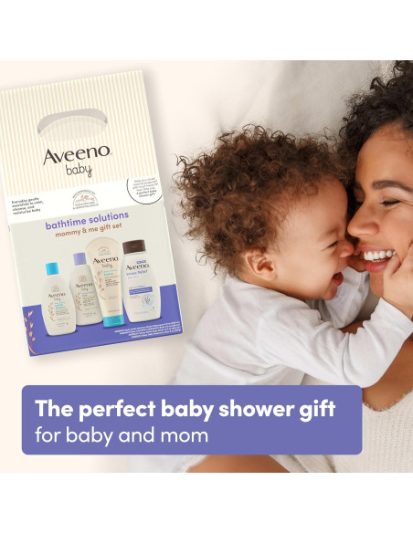 Set de Regalo Aveeno Baby Mamá y Yo - 4 Piezas para Baño