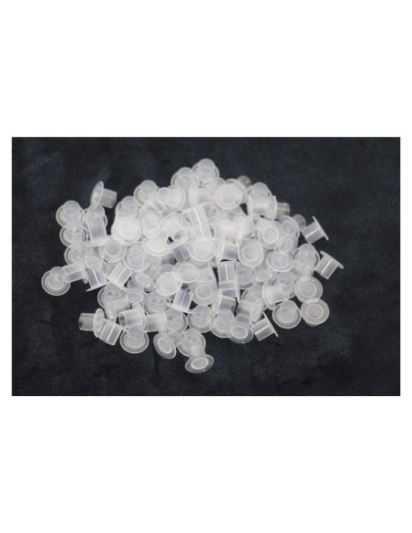 1000 Tapas de Tinta para Tatuajes Needlehouse 10x8mm Plástico