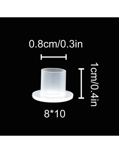 1000 Tapas de Tinta para Tatuajes Needlehouse 10x8mm Plástico