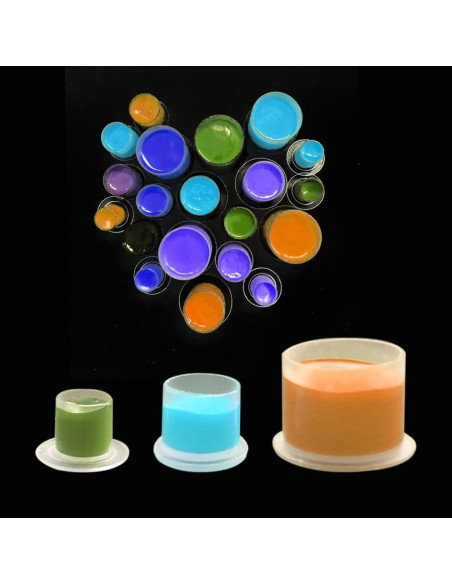 1000 Tapas de Tinta para Tatuajes Needlehouse 10x8mm Plástico