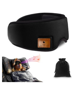 Máscara para dormir Bluetooth HUANGXUEYU con auriculares ajustables