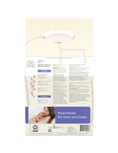 Set de Regalo Aveeno Baby Mamá y Yo - 4 Piezas para Baño