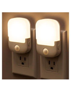 Luz Nocturna LED Briignite con Sensor de Movimiento 2Pack