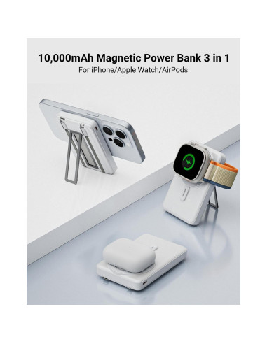 Cargador Portátil MagSafe 10000mAh Eazpower para iPhone y Apple Watch