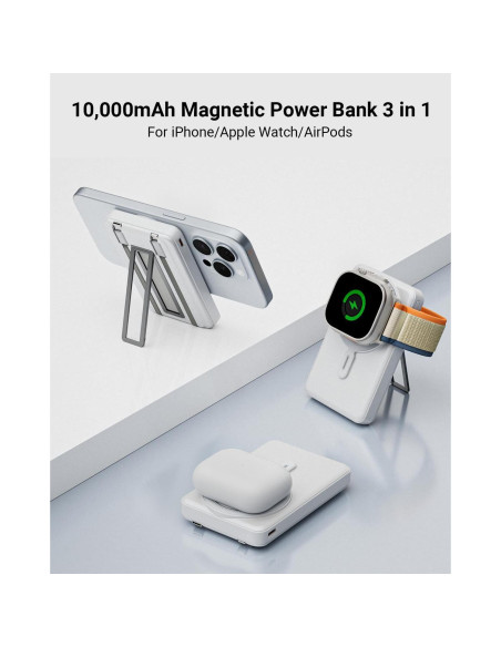 Cargador Portátil MagSafe 10000mAh Eazpower para iPhone y Apple Watch