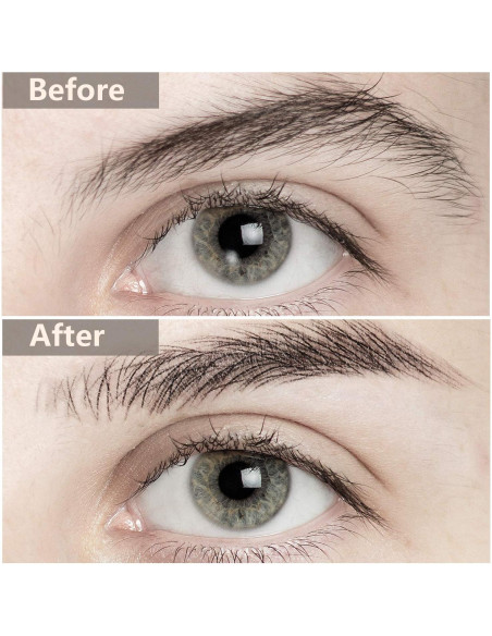 Calcomanías de Cejas Impermeables Blulu - 6 Hojas, 66 Pares