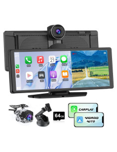 Pantalla CarPlay Inalámbrica Pyniro 10" con Cámara 4K y 1080P