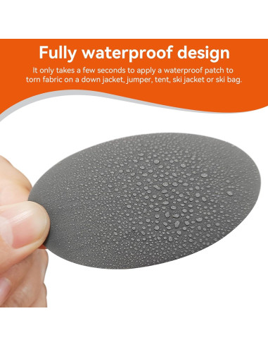 12 Parches de Reparación Autoadhesivos WILDREEDS Nylon Verde Militar