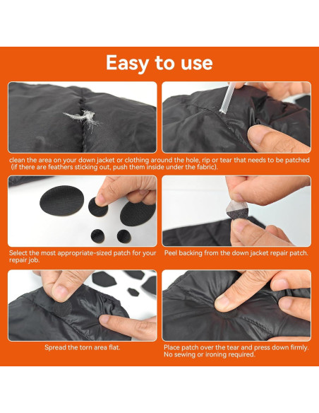 12 Parches de Reparación Autoadhesivos WILDREEDS Nylon Verde Militar