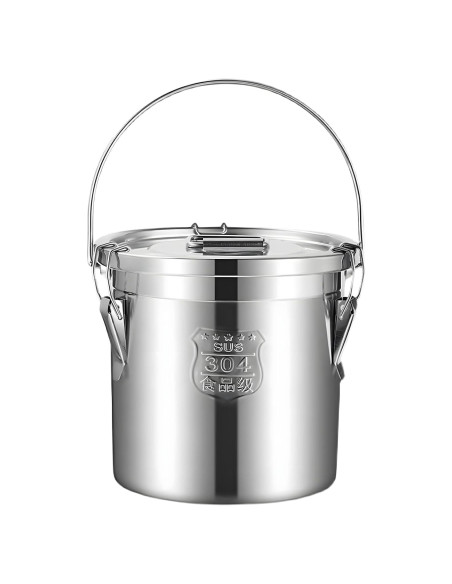 Canasta de Acero Inoxidable 6L Tircoiude con Tapa Hermética