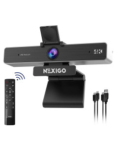 Cámara Web 4K NexiGo N950P con Control Remoto y Micrófonos