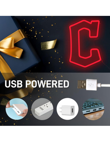 Luz de Neón LED Cleveland Guard 42.93x28.45 cm Regulable