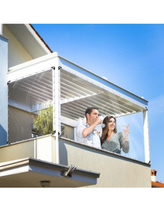 Lona Transparente Impermeable LCYY.JF 0.9x1.51m 14Mil 2