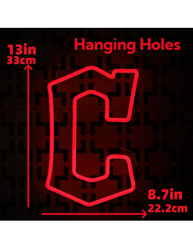 Luz de Neón LED Cleveland Guard 42.93x28.45 cm Regulable