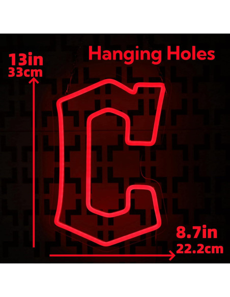 Luz de Neón LED Cleveland Guard 42.93x28.45 cm Regulable