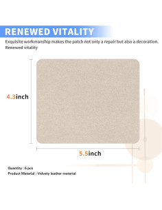 Parche de Reparación Autoadhesivo Azobur 6 Piezas Beige 2