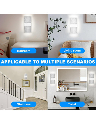 Lámpara de Pared LED BOBOPAI con Control Táctil 3W 2 Piezas