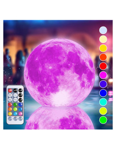 Luces de piscina flotantes TIALLY 16" solares RGB - 1 paquete