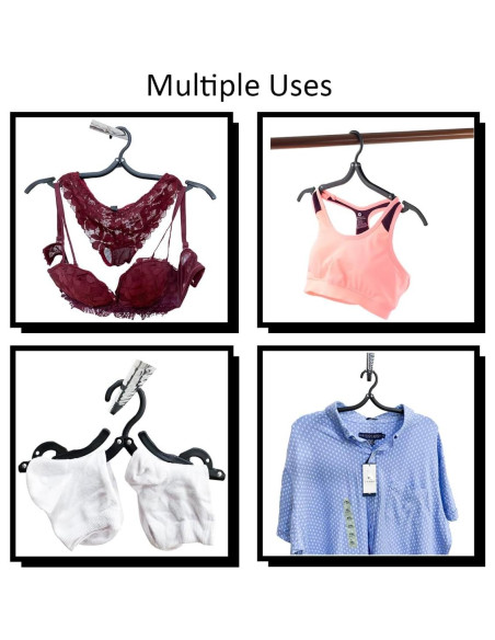 20 Perchas de Viaje Plegables ZCASMOS Antideslizantes 0.61kg